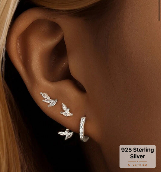 Silver earrings