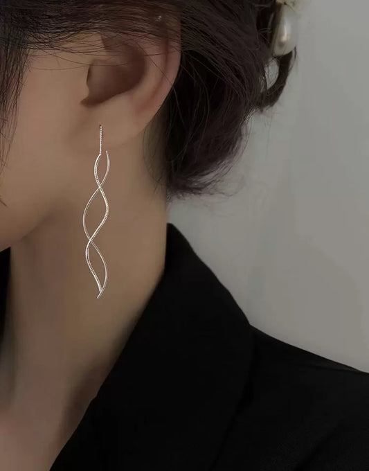 Silver earrings