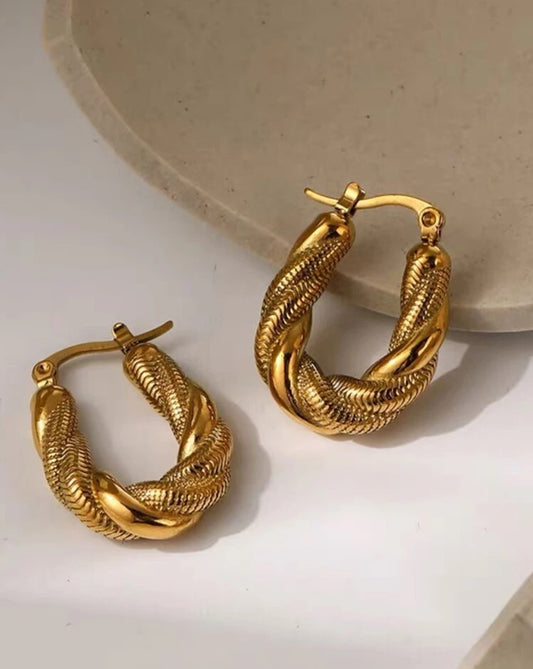 Gold earrings