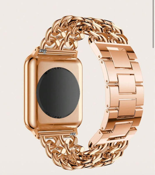 Rose gold strap
