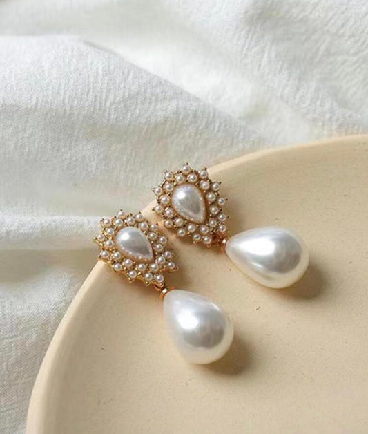 Pearl earrings