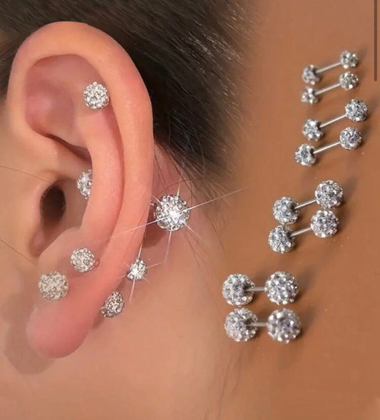 Silver earrings