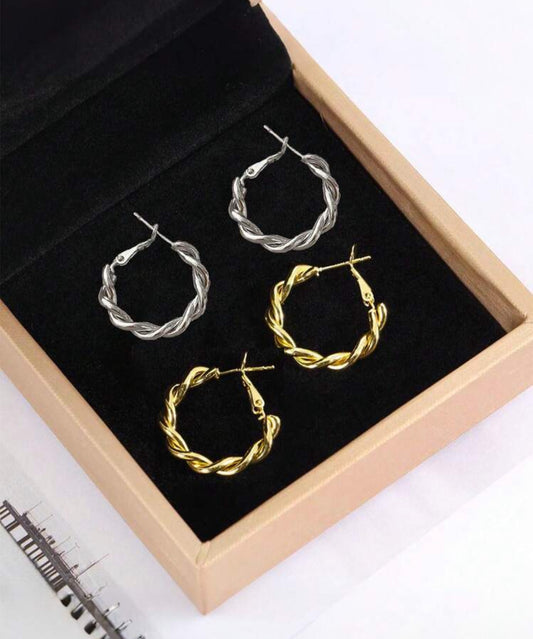 Silver earrings
