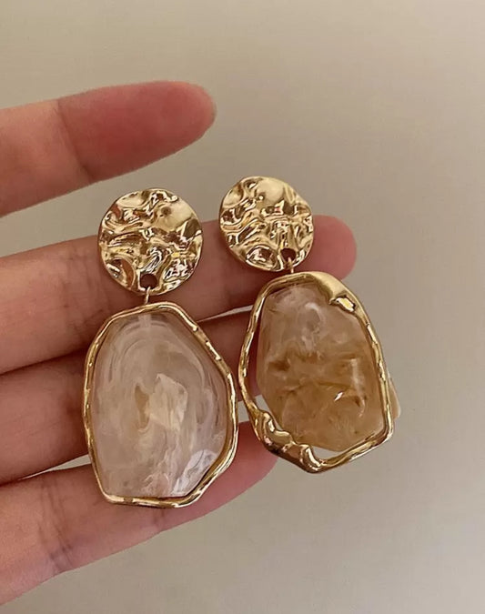 Gold earrings