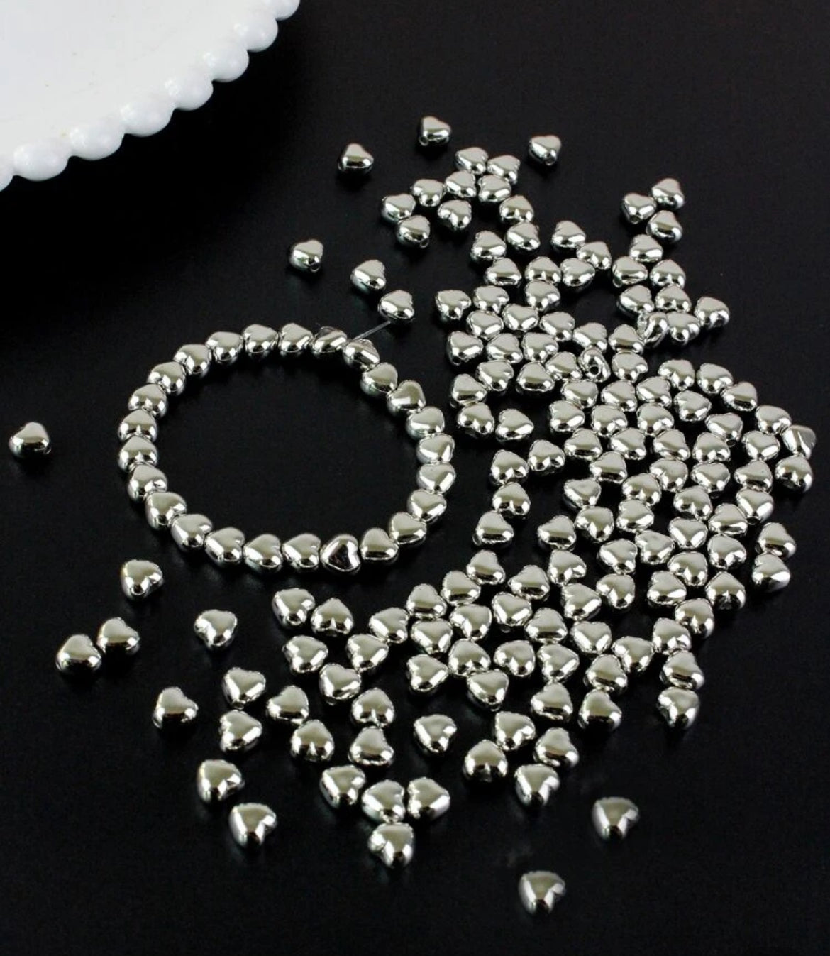 Heart beads