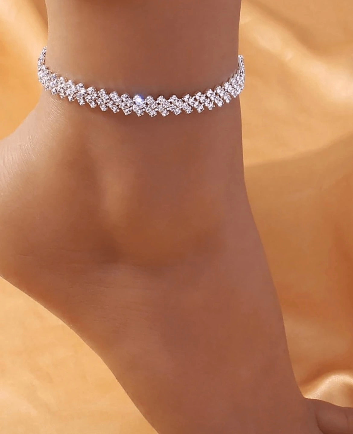 Silver anklet