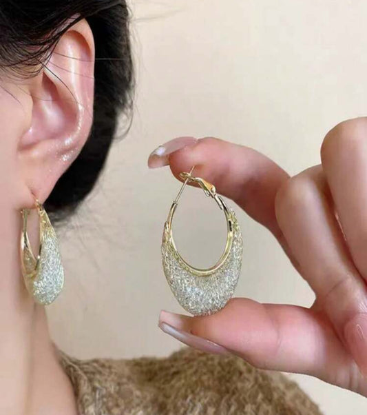 Gold earrings