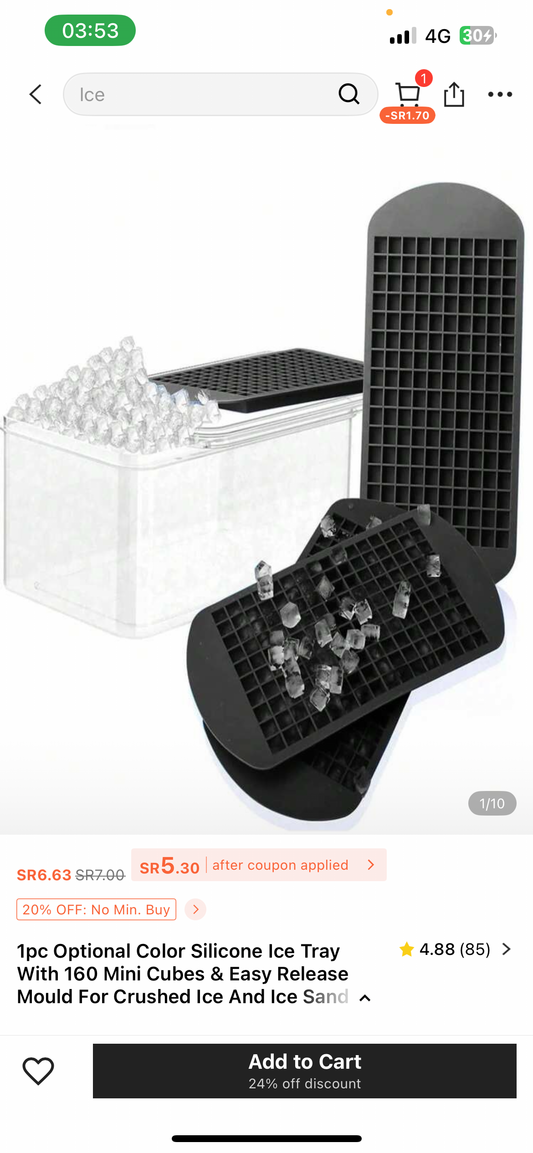 Silicon ice cubes