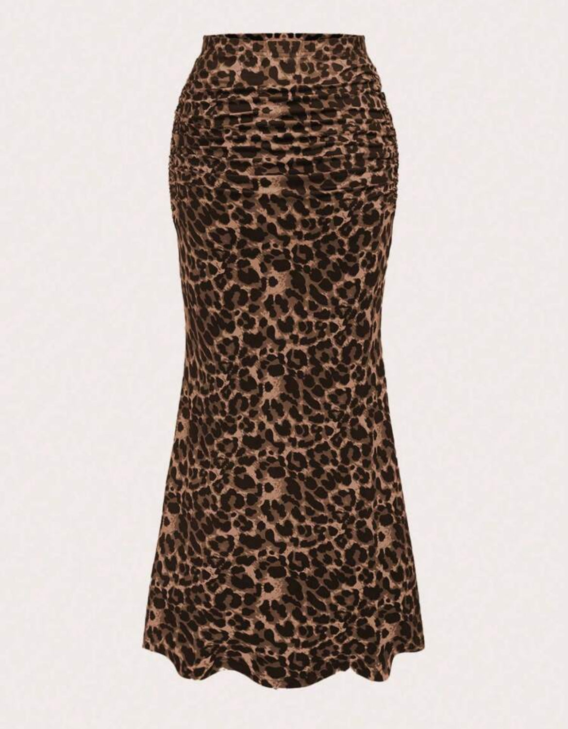 Leopard print skirt
