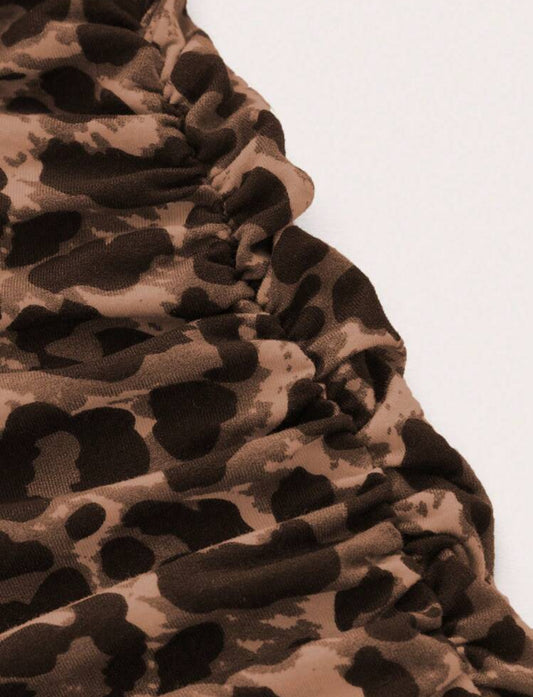 Leopard print skirt