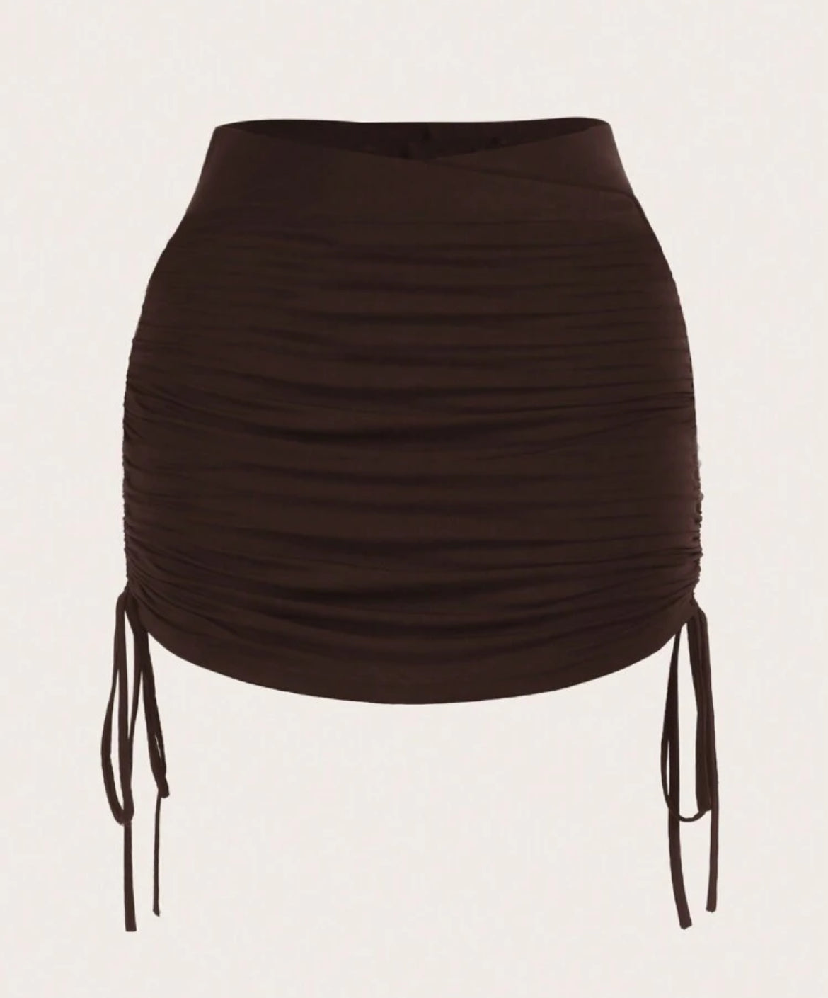 Side ruched bodycone skirt