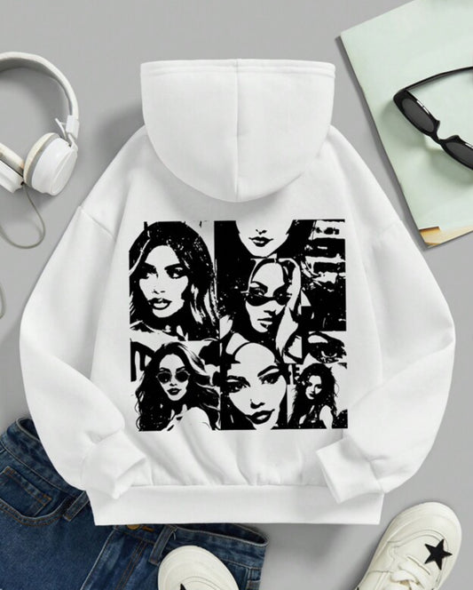 white hoodie