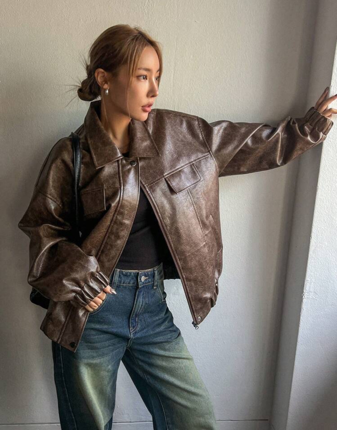 Leather jacket