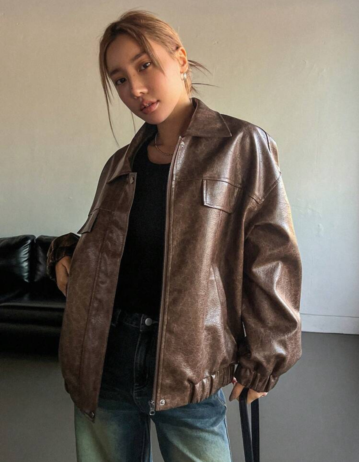 Leather jacket