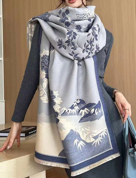 Blue scarf