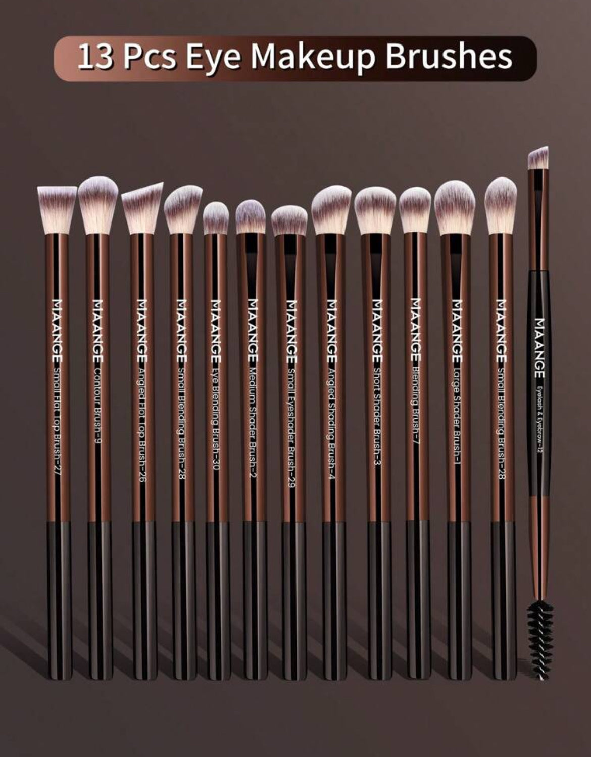 Makeup eye brushes
