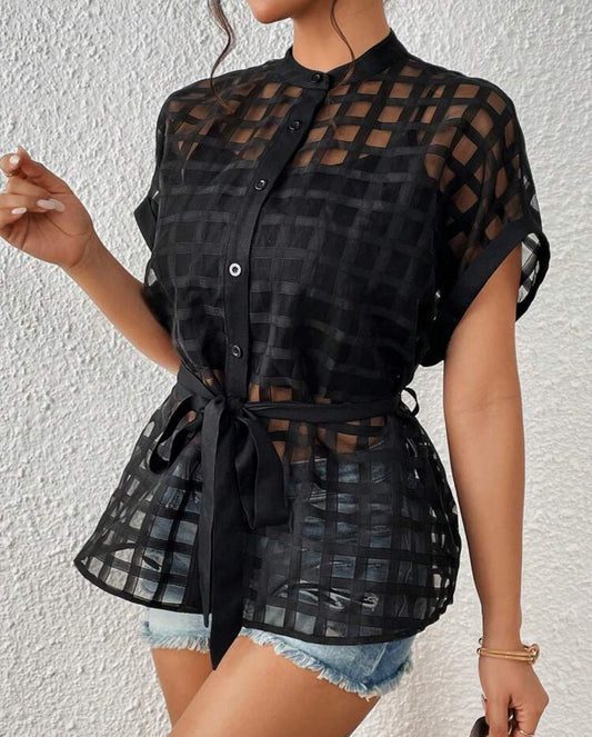 Belted shirt