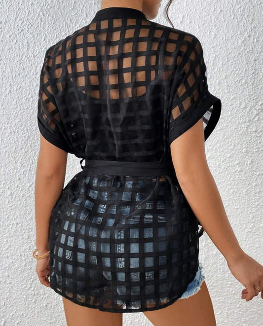 Belted shirt