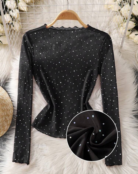 Long-sleeve blouse