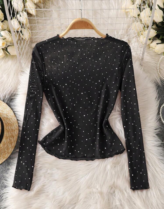 Long-sleeve blouse