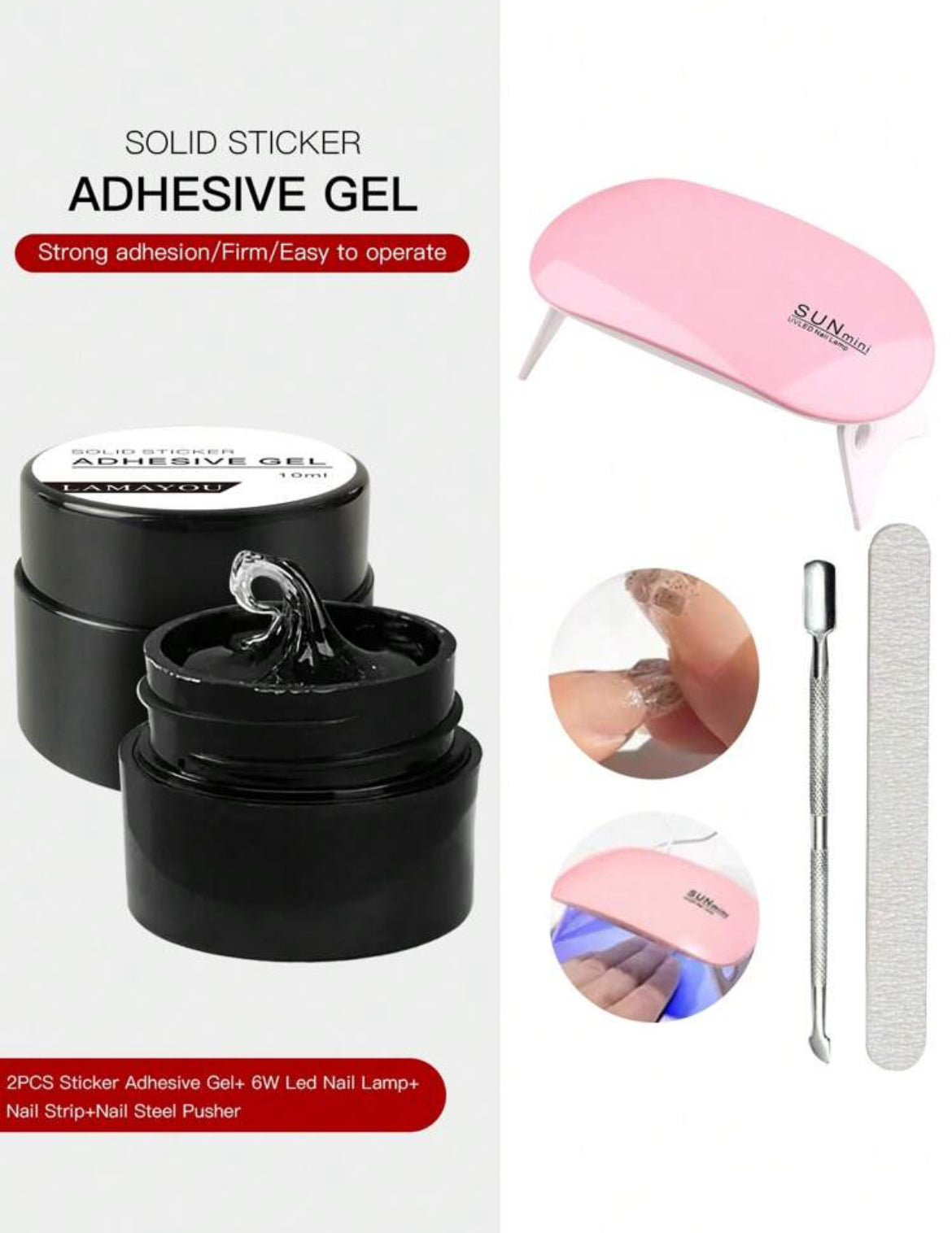 Adhesive gel
