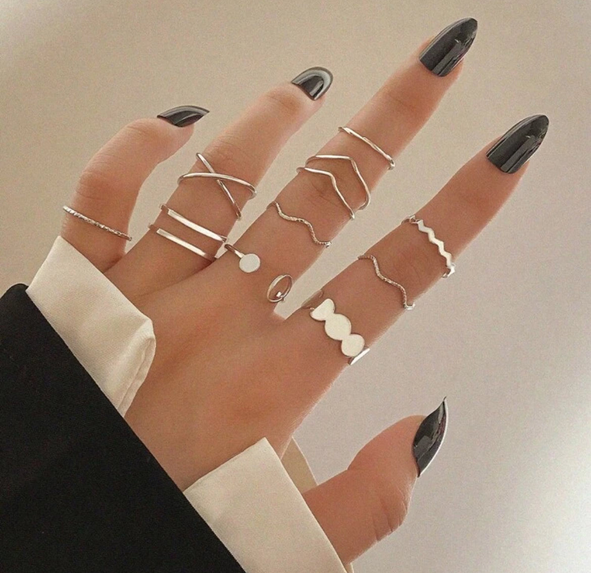 10pcs rings set