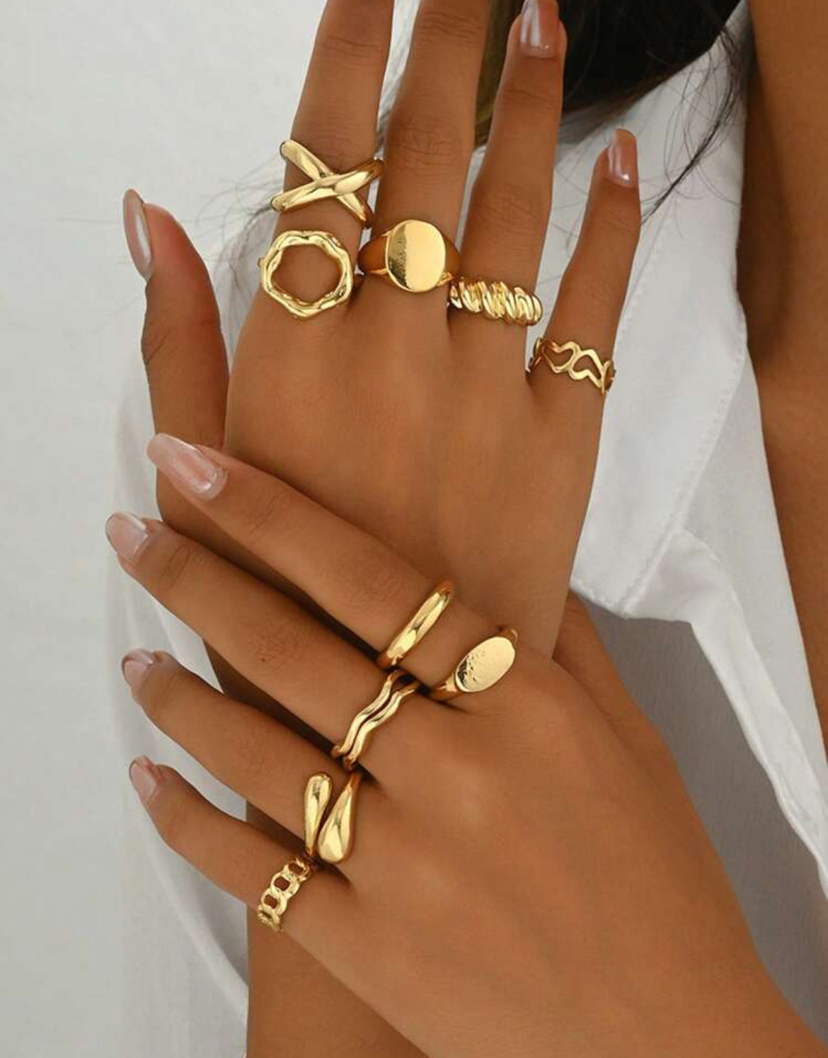 10pcs rings set