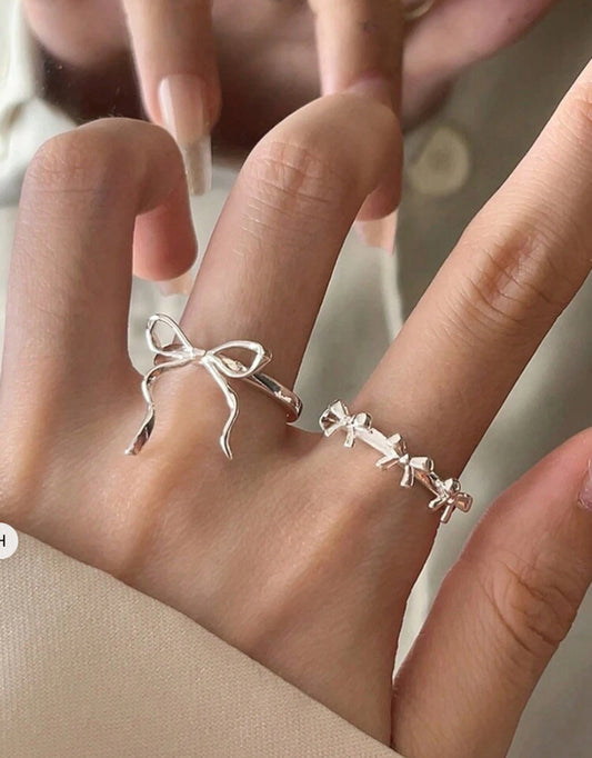 2pcs rings set