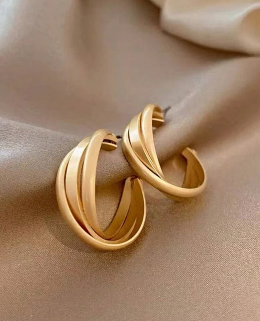 Gold earrings