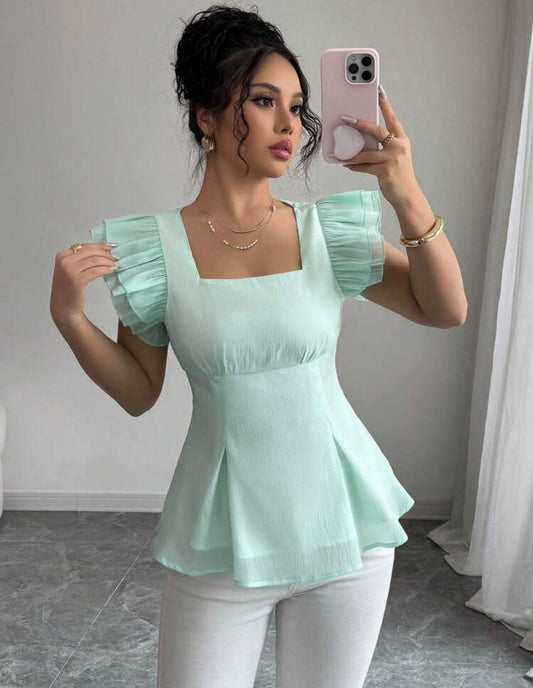 Turquoise blouse