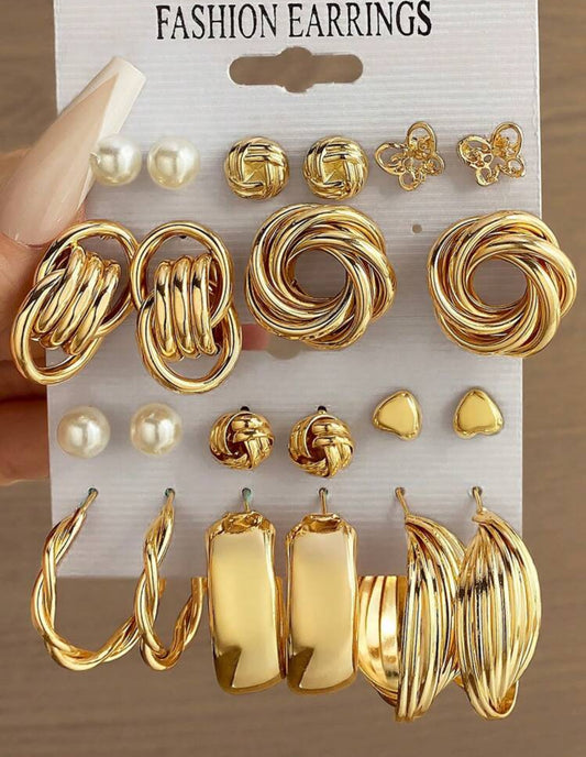11 pairs earrings set