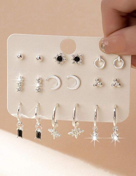 9 pairs earrings set